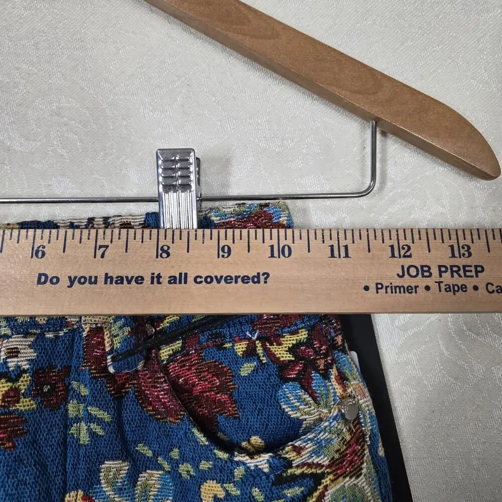 Rockstar Original Finn Slim Flare Tapestry Pants Boys sz 5T Blue Multi Floral - Picture 13 of 16